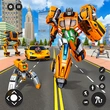 Flying Robot Transform Car Game
